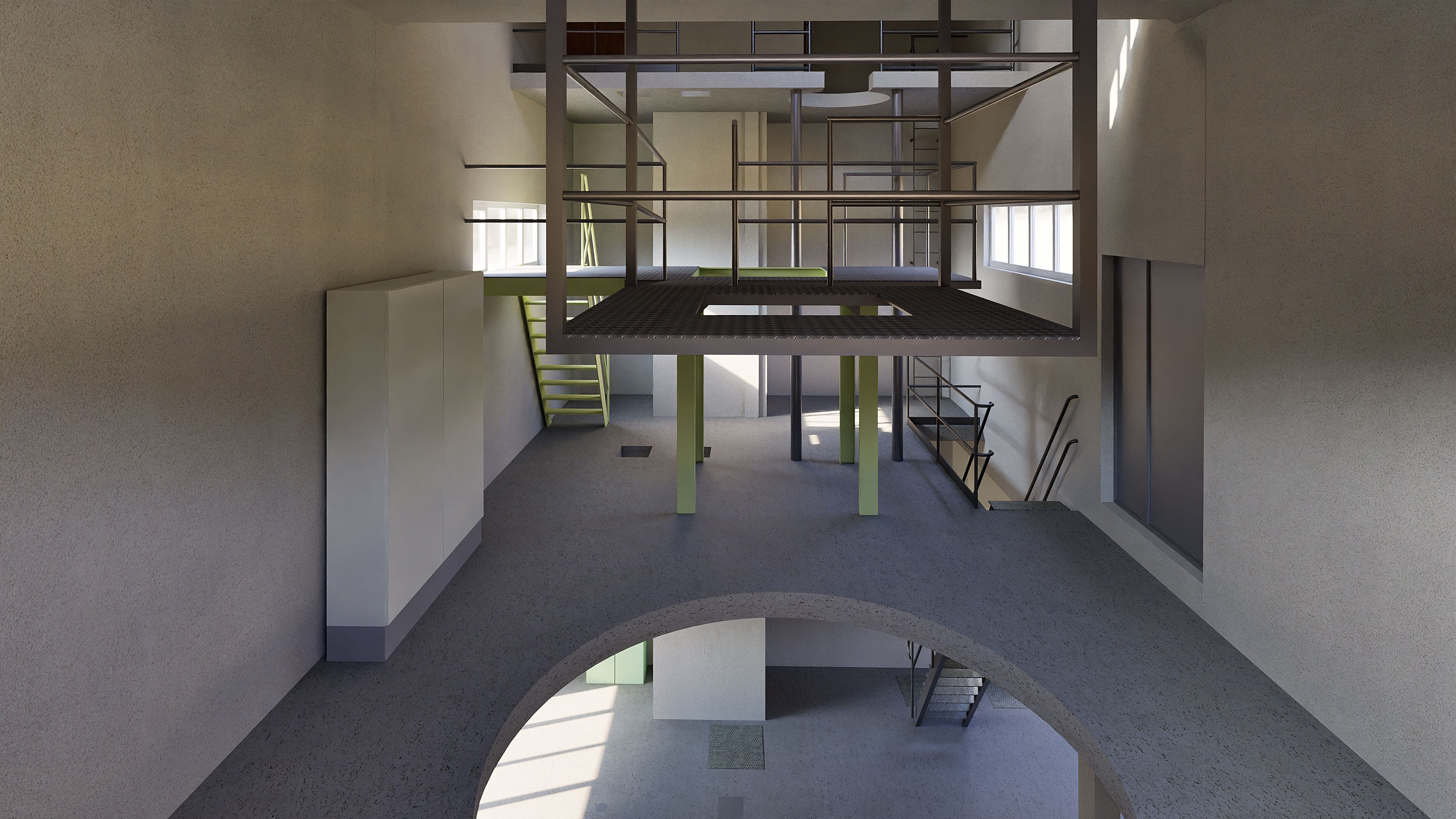 3D-Modell Industrieareal Schweiz