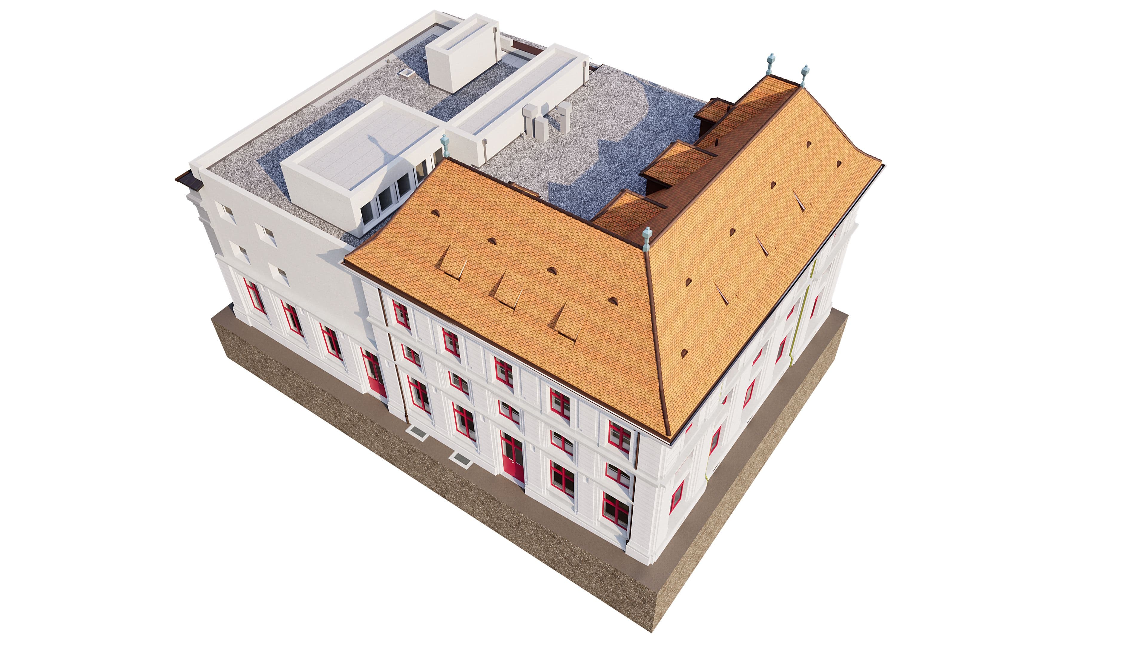 Bestandesmodell Basel Umbau Planung Gebäude