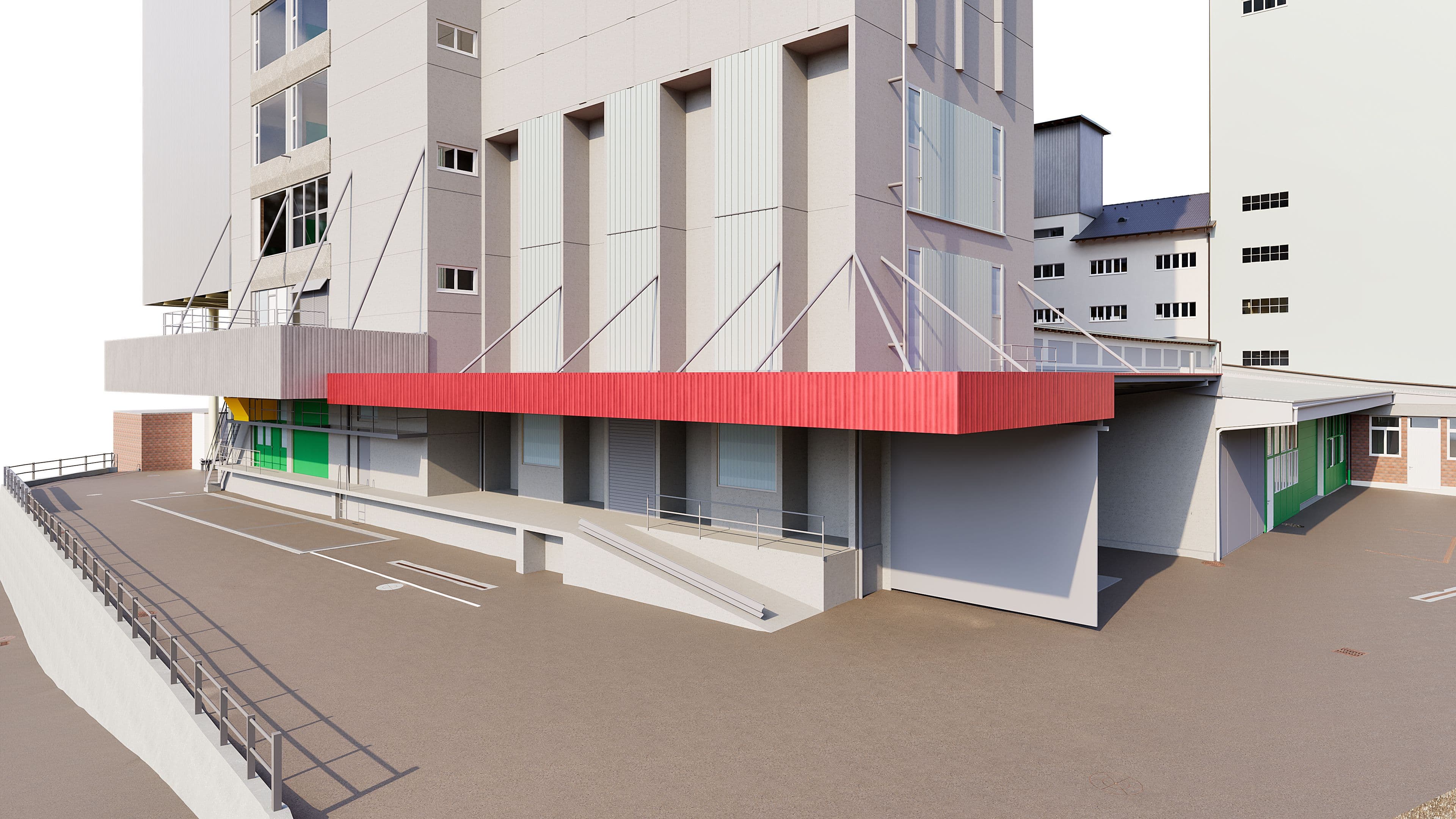  Punktwolke und 3D-Modell Industrieareal