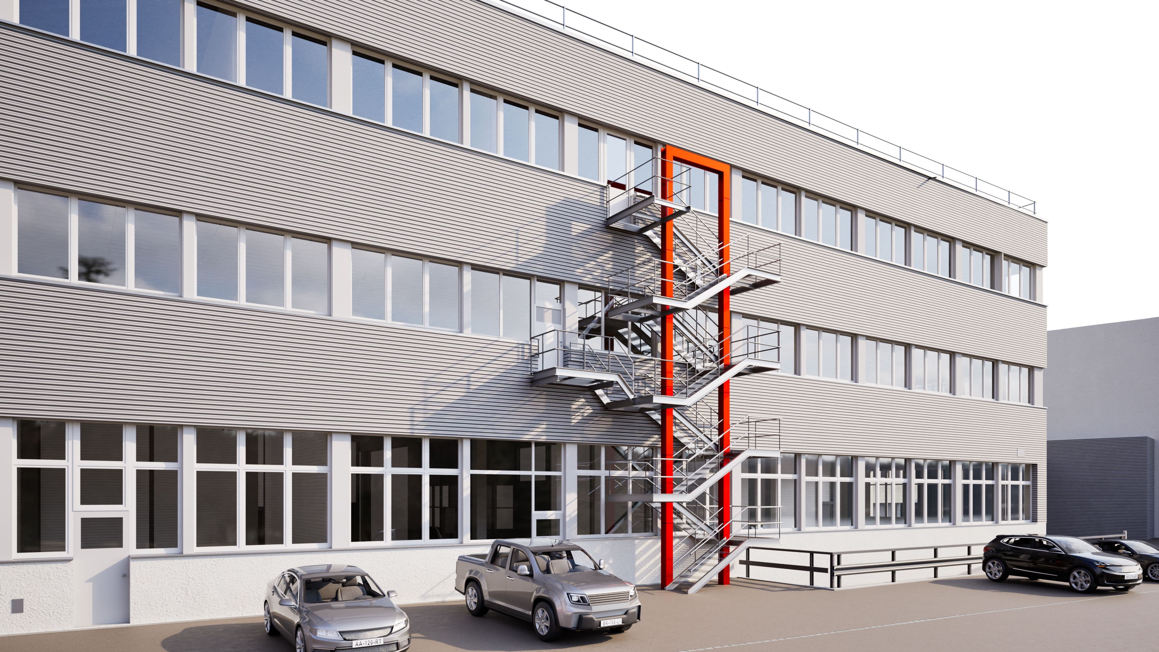 3D-Modell einer Anlage basierend auf Laserscanning Daten