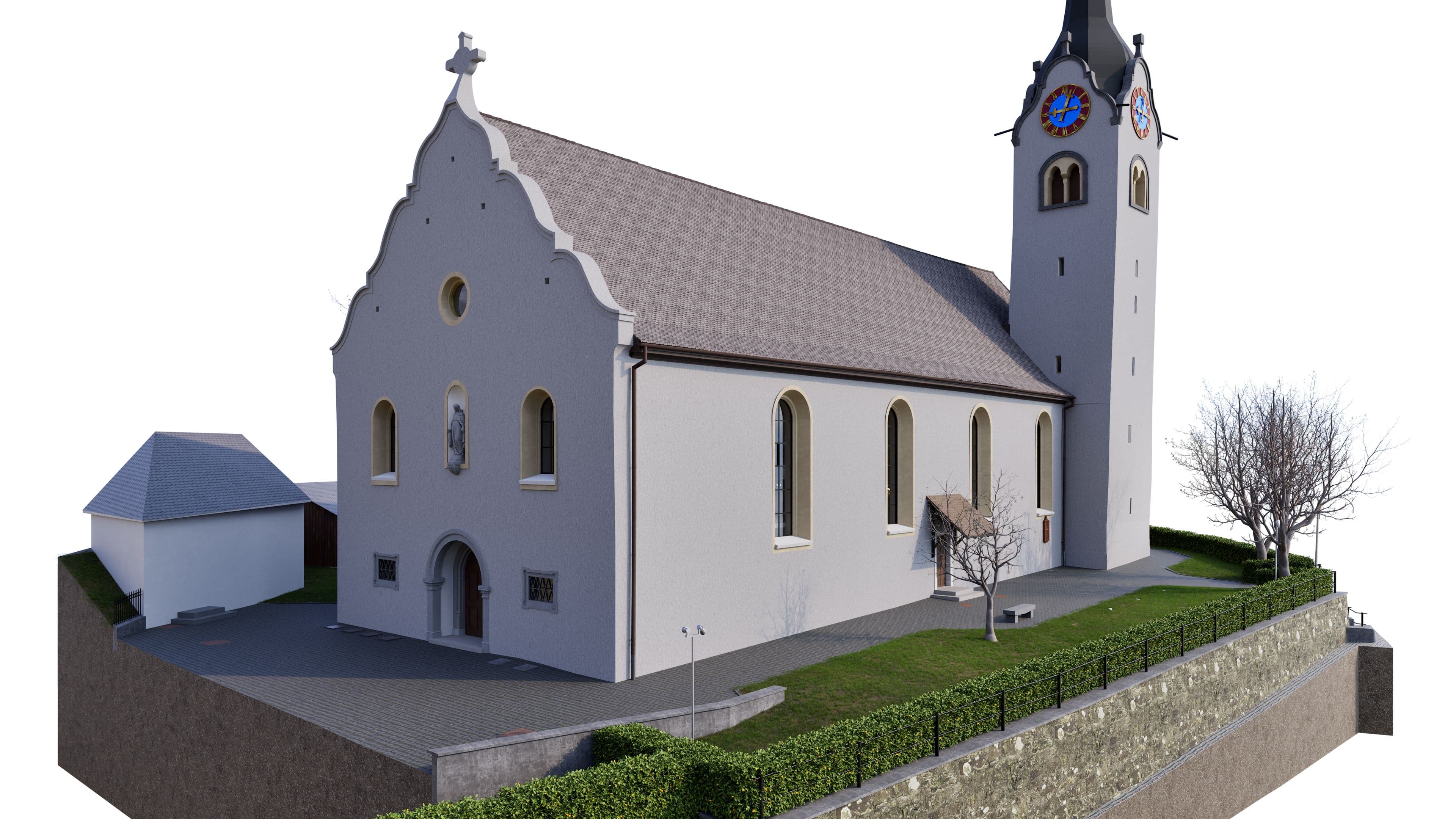 Scan to BIM Prozess für eine Kirche