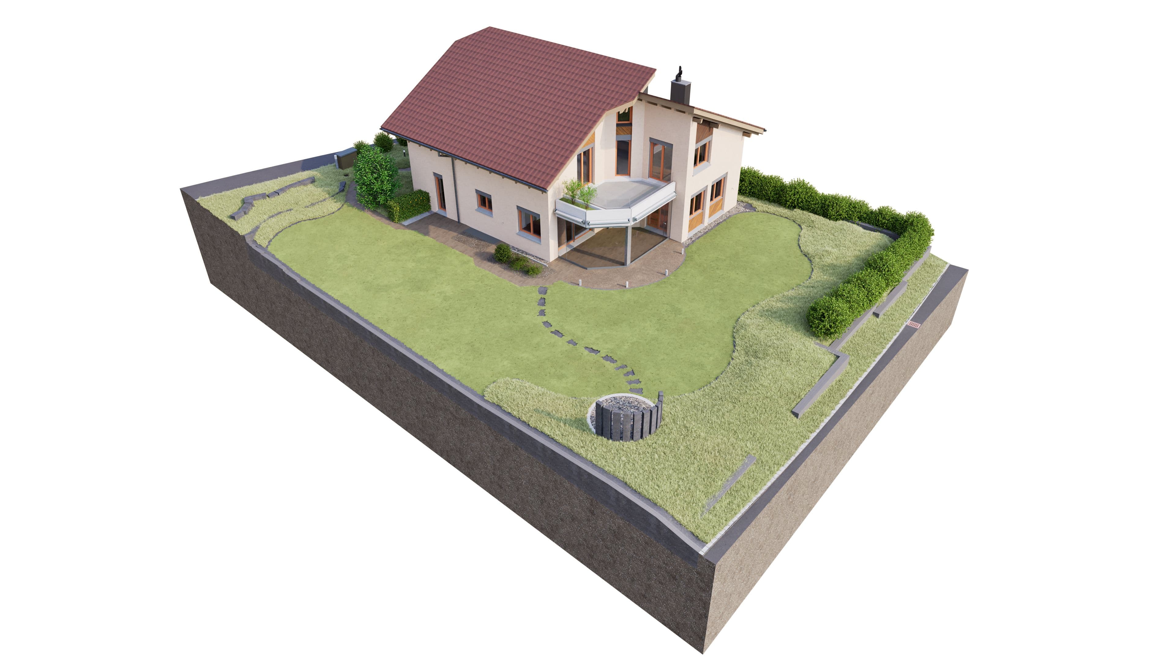 3D CAD Bestandesmodell eines Gebäudes aus einer digitalen Gebäudevermessung