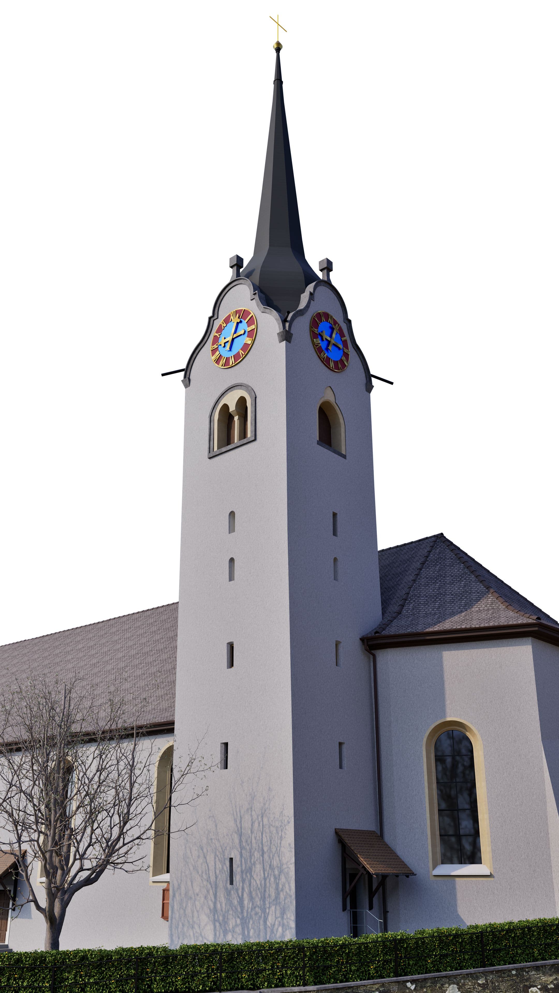 Historische Kirche als Objekt der 3D Gebäudevermessung