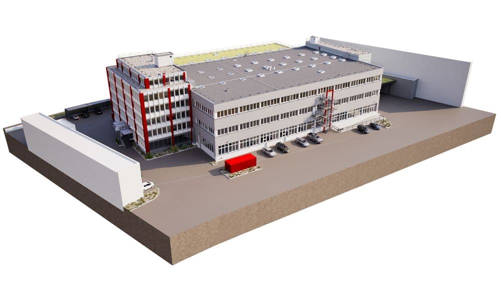 Detailansicht eines 3D Bestandsmodells mit präzisen Bauteilen
