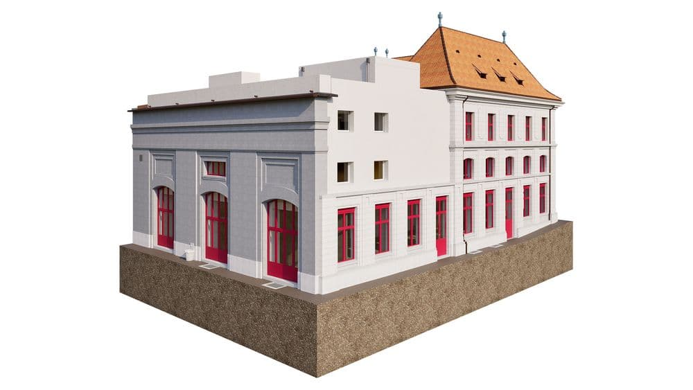 3D CAD Modell Gebäude Basel Bestandesmodell