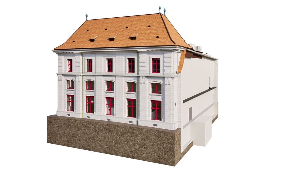 3D CAD Modell Gebäude Basel Bestandesmodell