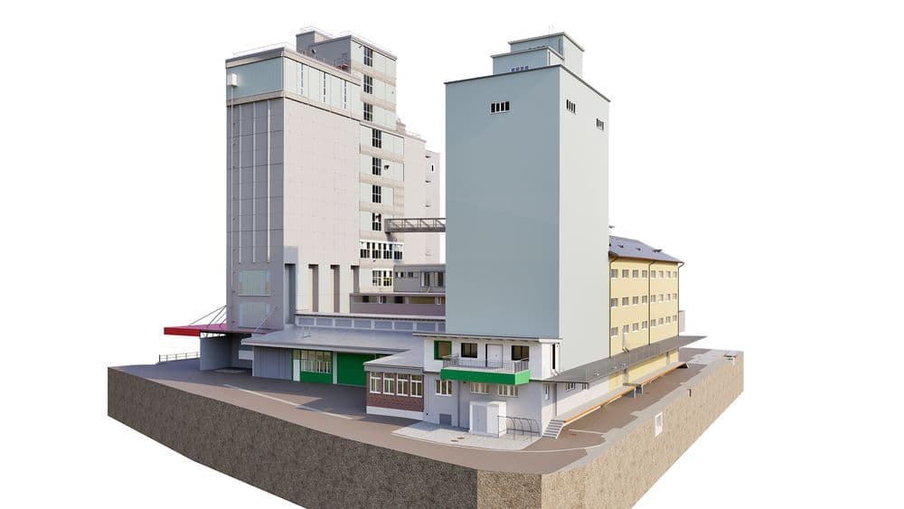 Laserscanning vor Ort Industrieareal Sursee
