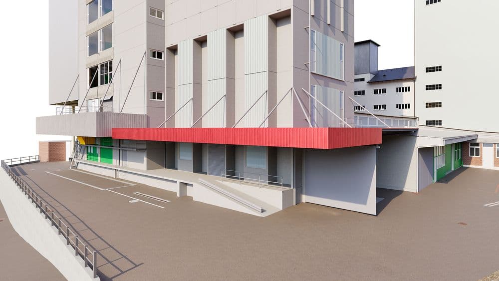  Punktwolke und 3D-Modell Industrieareal