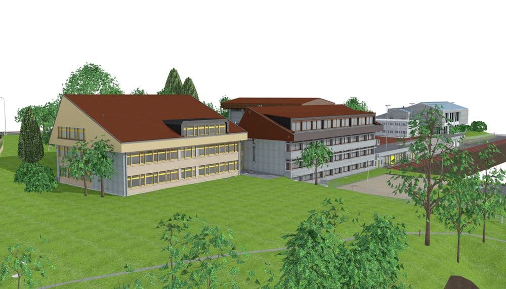 Schulhaus Umbau in 3D