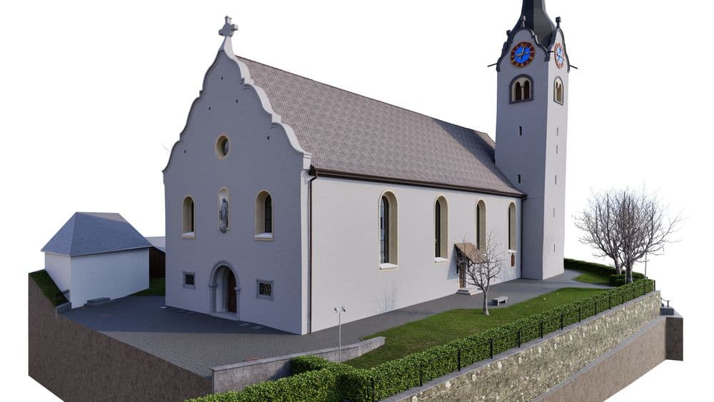 Scan to BIM Prozess für eine Kirche