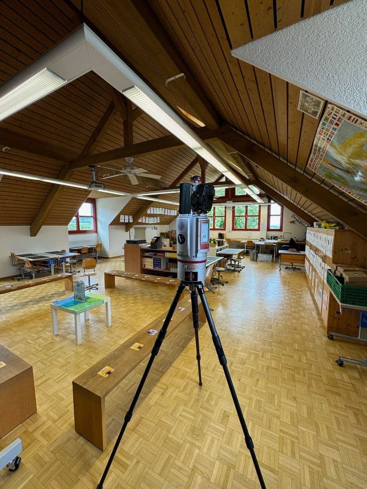 3D-Laserscanning eines historischen Schulhauses
