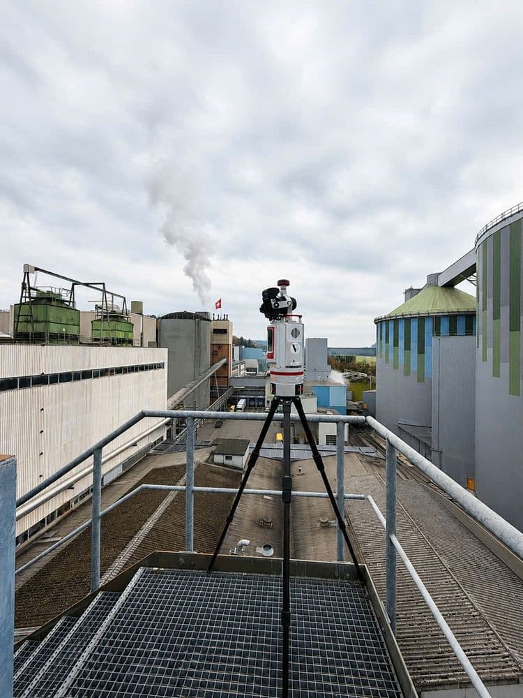 3D-Laservermessung eines Industrieareals in der Schweiz