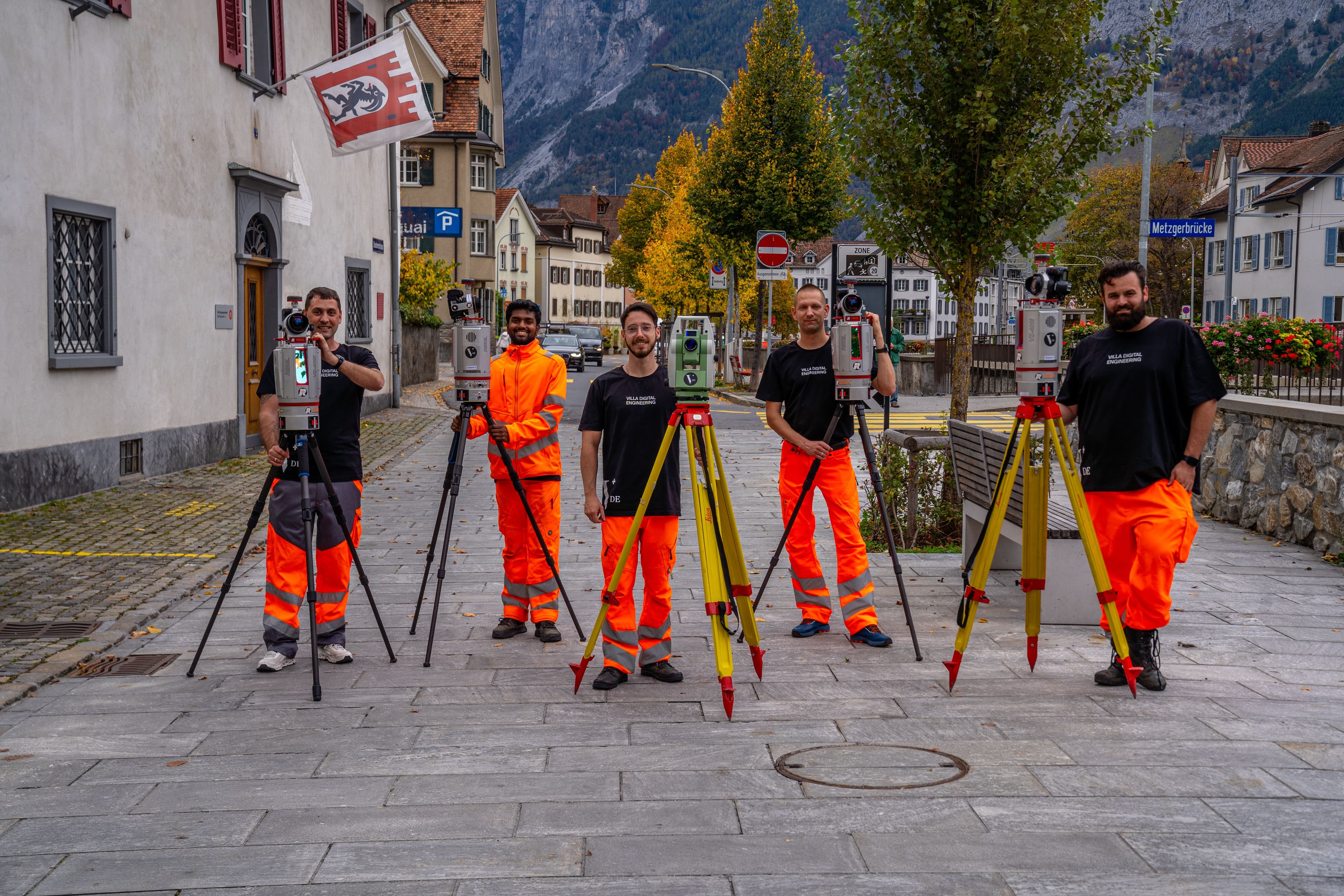  Vier Riegelscanner im Einsatz bei grossem Bestandsgebäude