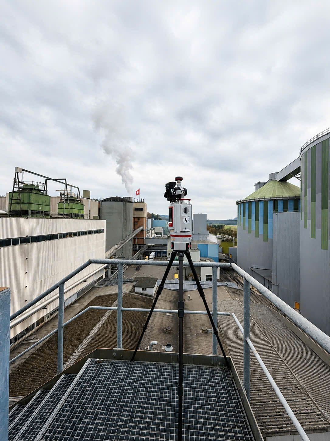 3D-Laservermessung eines Industrieareals in der Schweiz